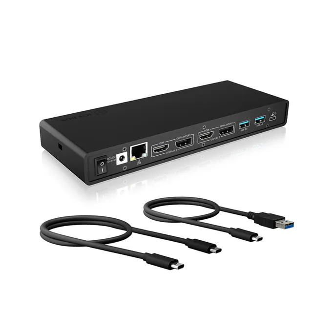 RaidSonic Icy Box IB-DK2245AC, USB-C 3.0 13-in-1 USB 3.0 Type-A + Type-C® Dock mit PD 65 W