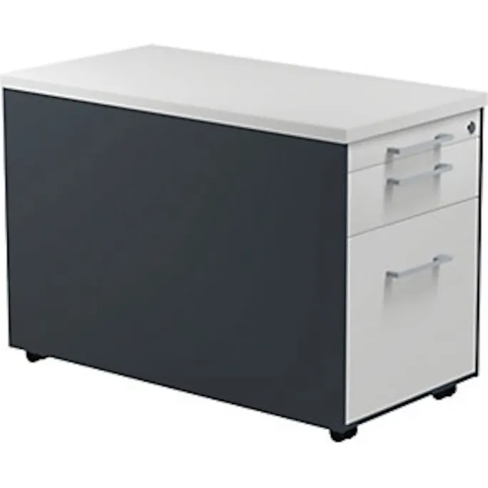 Schubladencontainer m.Rollen, 529x800mm, 1 Materialschub,anthrazitgr./lichtgrau