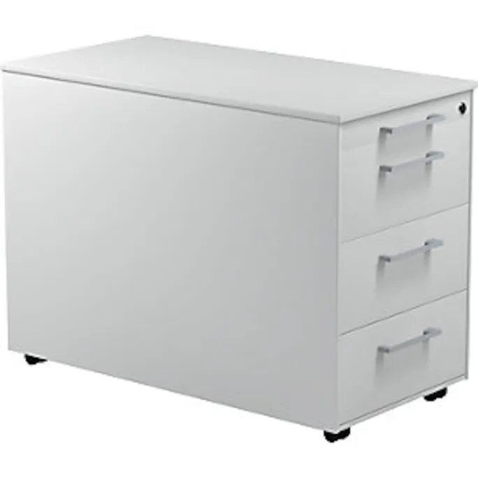 Schubladencontainer auf Rollen, 570x800mm, 3 Schubl., lichtgrau