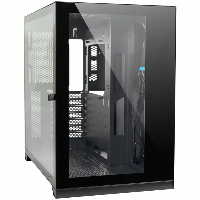 Inter-Tech C-703 Vision ATX Gaming Gehäuse, Tempered Glass, Schwarz