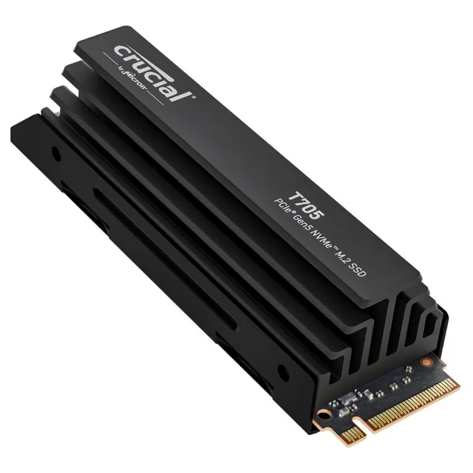 Crucial T705 NVMe SSD 2 TB M.2 2280 PCIe 5.0 mit Kühlkörper