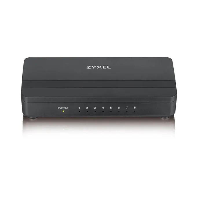 ZyXEL GS-108SV2 8-Port Desktop Gigabit Ethernet Media Switch, 8x RJ-45
