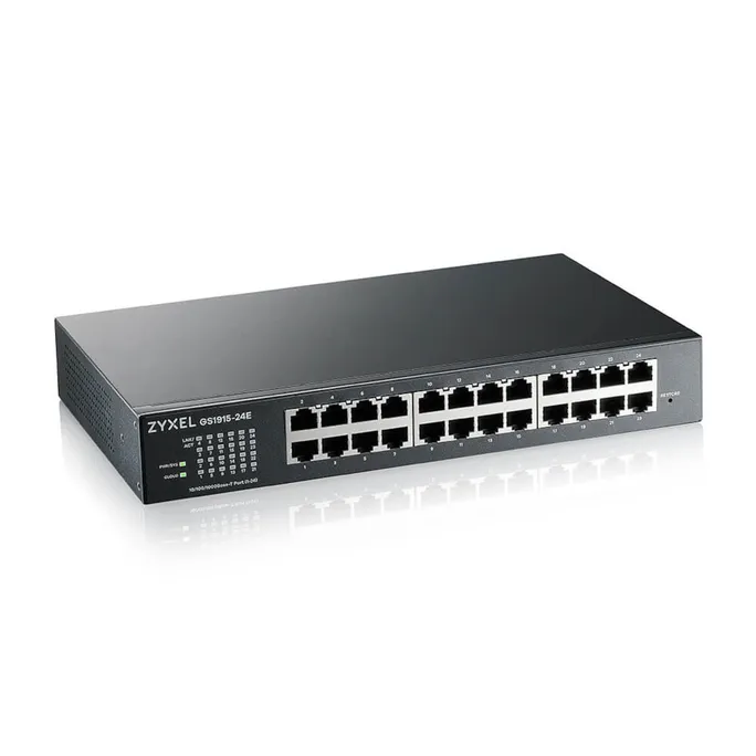 ZyXEL GS1915-24E 24-Port GbE Smart Switch, NebulaFlex, Rackmount, lüfterlos
