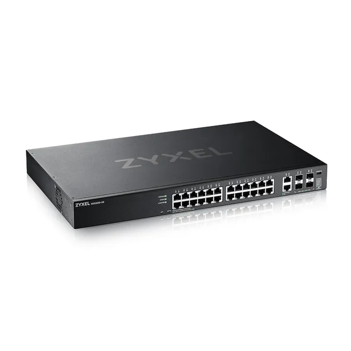 ZyXEL XGS2220-30 30-Port Managed Stack Switch, 26x RJ-45, 4x SFP+, Rackmount
