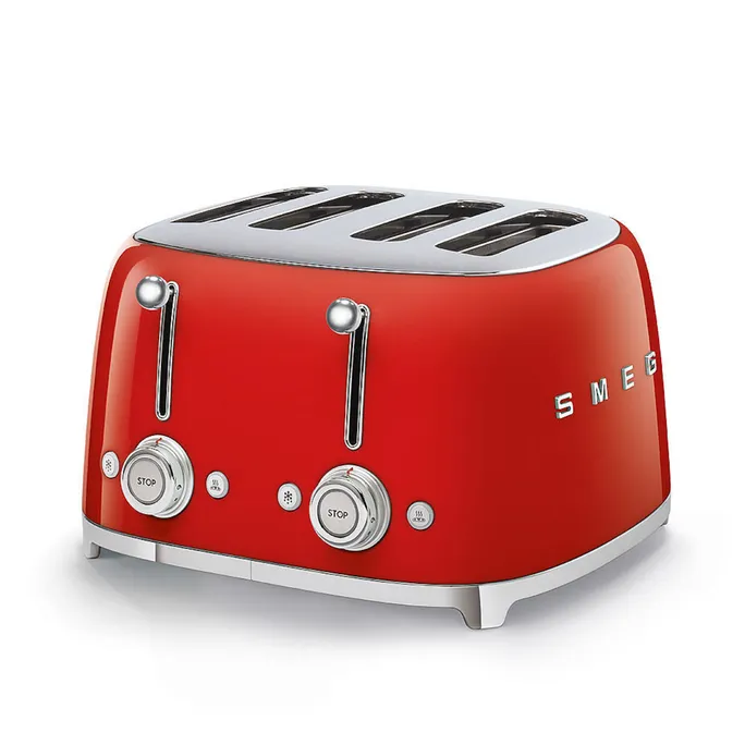 SMEG TSF03RDEU 50s Style 4 Scheiben Toaster Rot