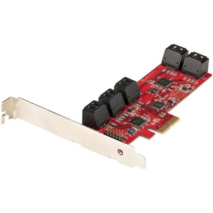 StarTech.com PCIe SATA Controller Karte 10 Port SATA 3, ASM1062 Non-RAID Chipsatz, PCI Express