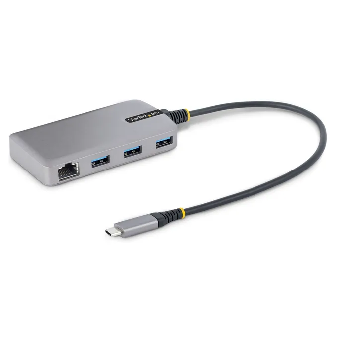 StarTech.com 3-Port USB C Hub 3x USB-A 3.0 5Gbit/s, Gigabit Ethernet