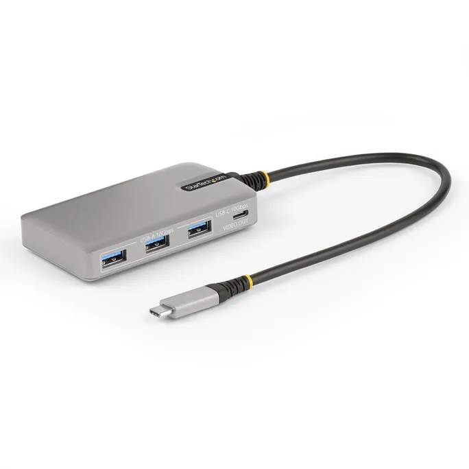 StarTech.com 4-Port USB-C Hub 3x USB-A, 1x USB-C, USB 3.2 10Gbps, DP Alt Mode 4K 60Hz, 100W Power Delivery