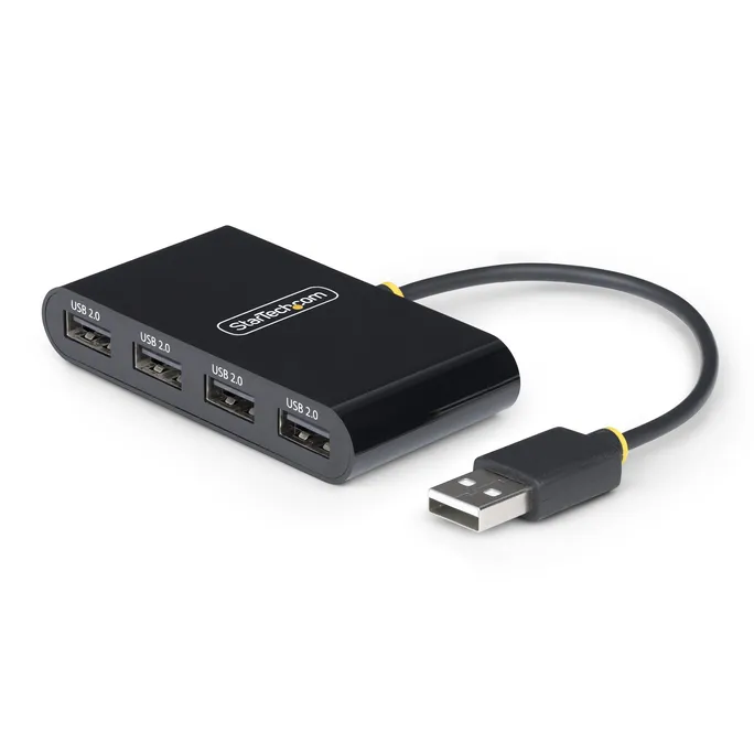 StarTech.com 4-Port USB 2.0 Hub, 4x USB-A, 480Mbps, Überstromschutz (OCP)