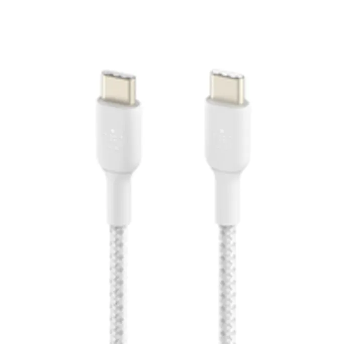 Belkin Boost Charge USB-C Kabel geflochten zertifiziert 2m weiß CAB004BT2MWH