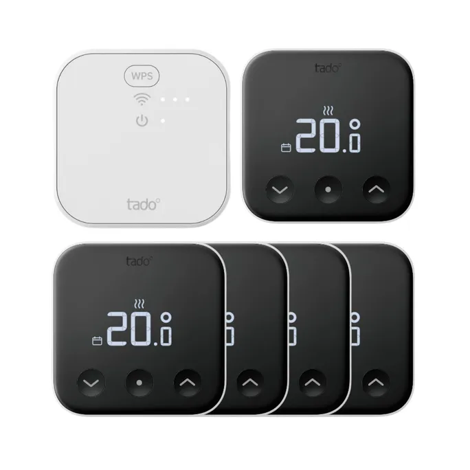 tado° X Starter Set Smarte Heizung Fußboden • 5x Raumthermostat