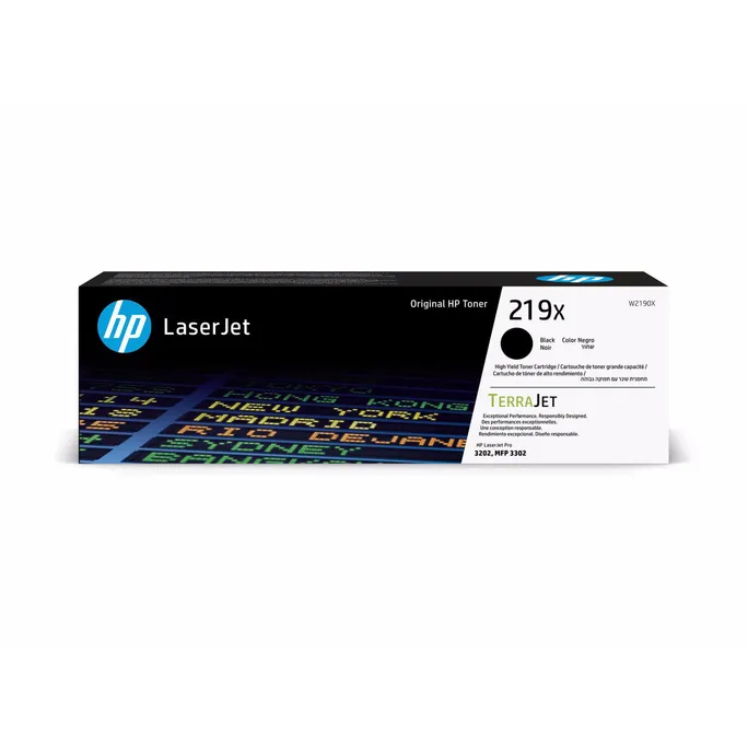 HP 219X / W2190X Original LaserJet Toner Schwarz für ca. 3.200 Seiten
