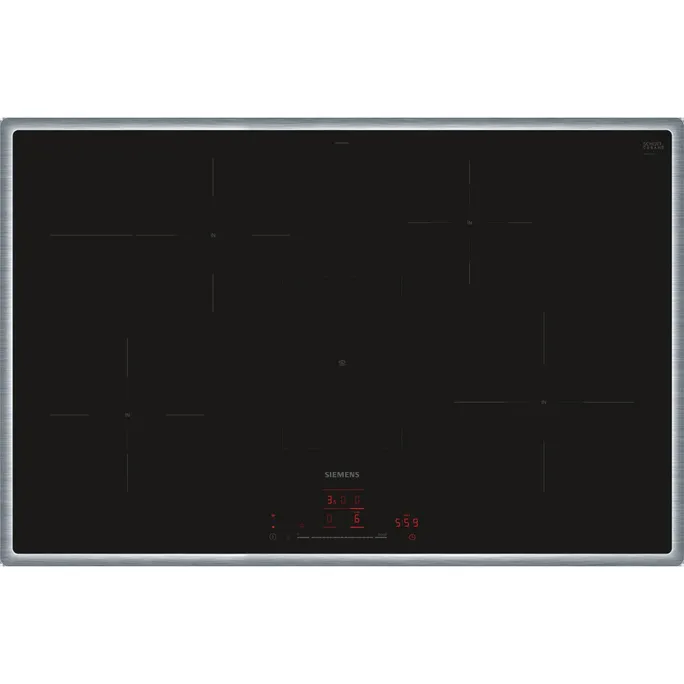 Siemens EH845HFB1E iQ300 Induktionskochfeld 80 cm Schwarz, Mit Rahmen aufliegend