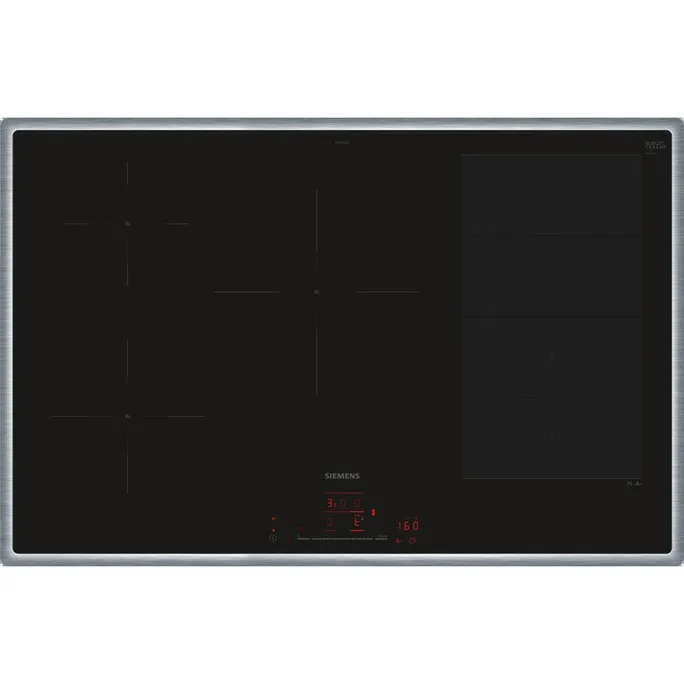 Siemens EX845HVC1E iQ700 Induktionskochfeld 80 cm Schwarz, Mit Rahmen aufliegend
