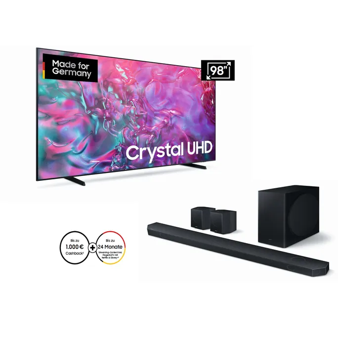 Samsung GU98DU9079 98" + HW-Q935D/ZG Soundbar Bundle