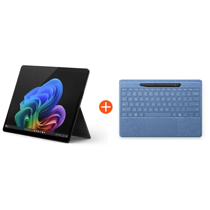 Microsoft Surface Pro (11. Edition) 13" OLED 2in1 Graphit Snapdragon® X Elite 16GB RAM 1TB SSD Win11 ZIB-00021 inkl. Saphir Keyboard Flex Pen