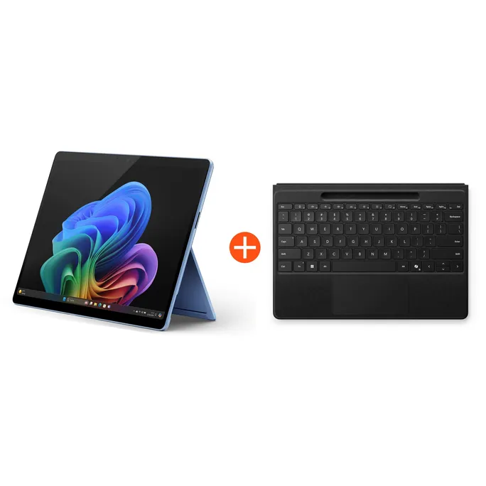 Microsoft Surface Pro (11. Edition) 13" OLED 2in1 Saphir Snapdragon® X Elite 16GB RAM 1TB SSD Win11 ZIB-00037 inkl. Black Flex Keyboard SL
