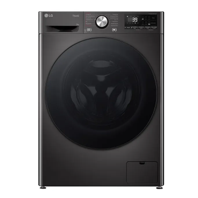 LG F2V7SLIM9B Waschmaschine 9 kg 1160 U/min Schwarz