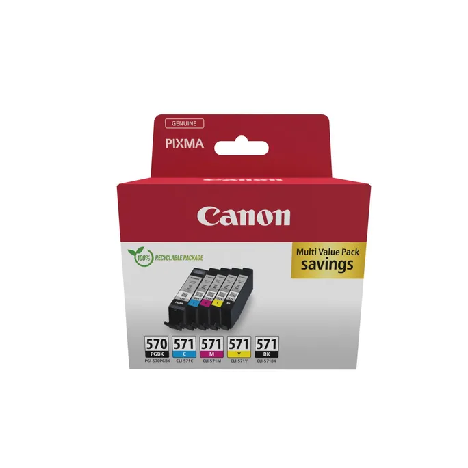 Canon CLI-571BK/C/M/Y PGI-570PGBK Druckerpatronen Multipack