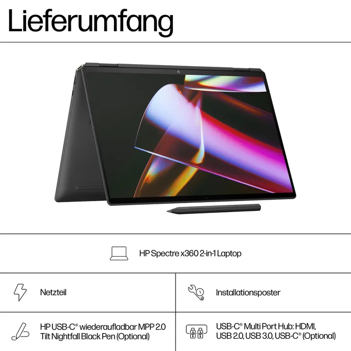 Windowsノート本体 Ultra 7/RTX4050/HP Spectre x360 16/2in1 HP Spectre x360 16-aa」実機レビュー！2in1ノートPCだけど