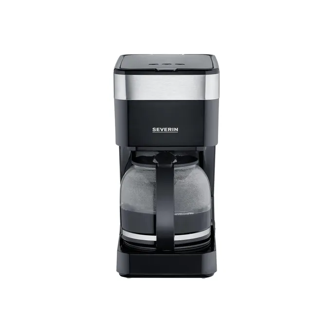 Severin KA 9263 Filterkaffeemaschine schwarz Glaskanne