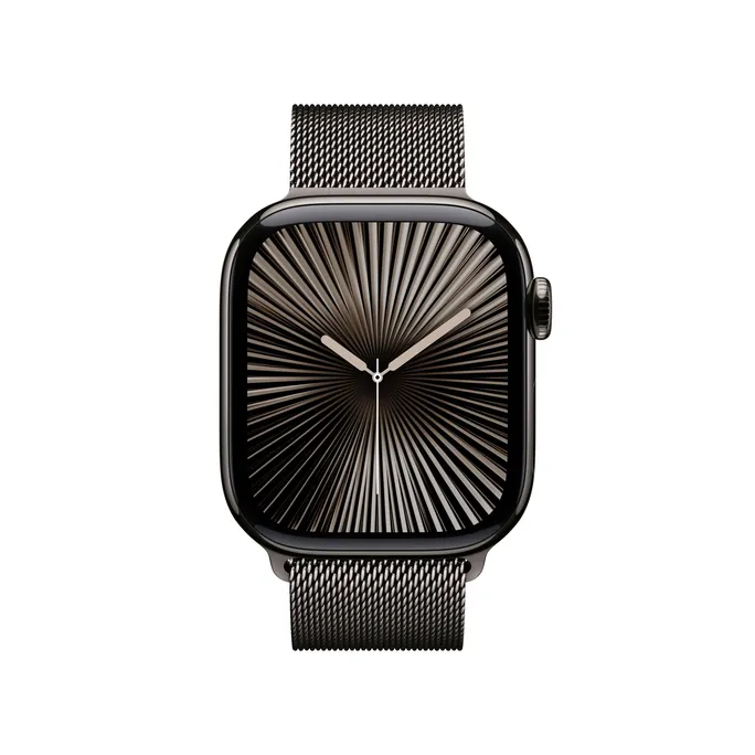 Apple Watch Series 10 LTE 42mm Slate Titangehäuse mit Slate Milanese Loop
