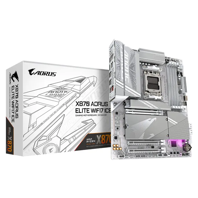 GIGABYTE X870 AORUS ELITE WIFI7 ICE ATX Mainboard Sockel AM5 HDMI