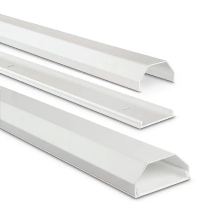 Hama 00220989 Alu-Kabelkanal, eckig, 110 x 5 x 2,6 cm, Weiß