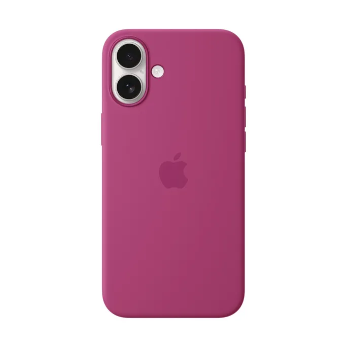 Apple Original iPhone 16 Plus Silikon Case mit MagSafe - Fuchsia