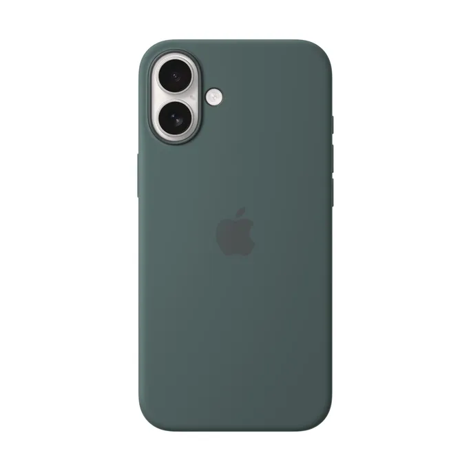 Apple Original iPhone 16 Plus Silikon Case mit MagSafe - Seegrün