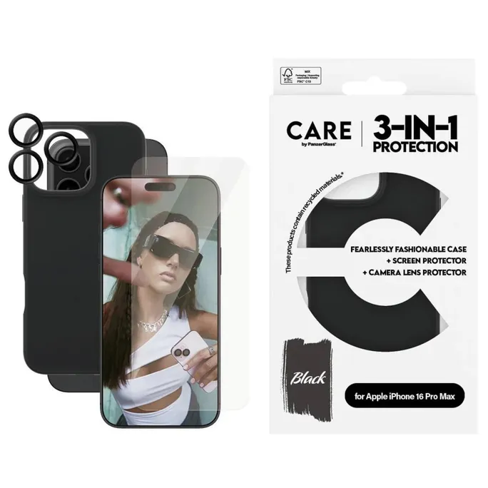 CARE by PanzerGlass® Fashion 3-in-1 Set iPhone 16 Pro Max