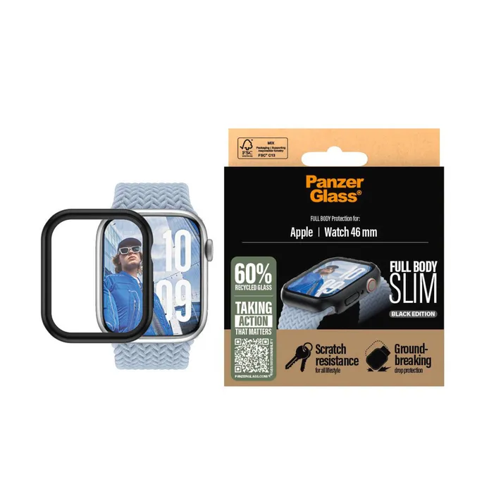 PanzerGlass Snappie Full Body Slim Black Apple Watch 10/ 46mm