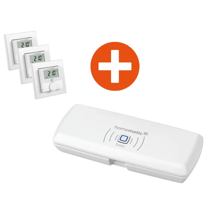 Homematic IP Wandthermostat HmIP-WTH-2 3er Pack + Access Point Basic