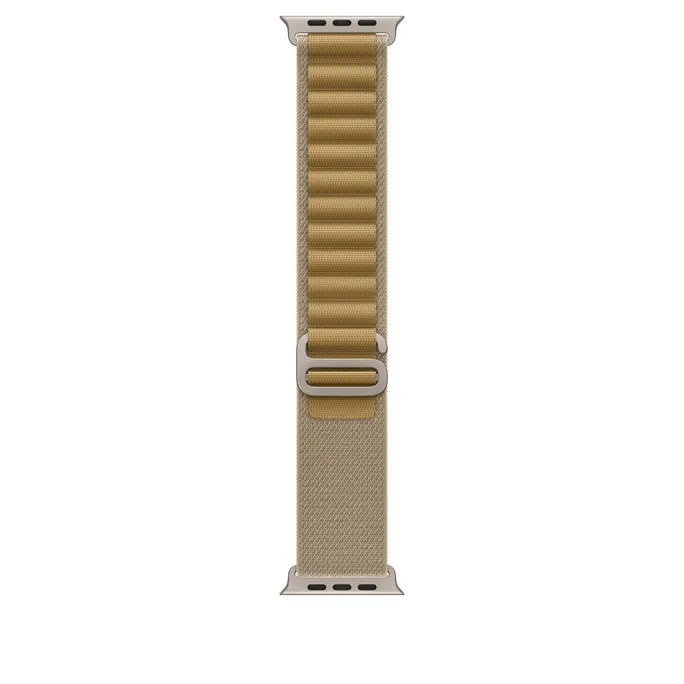 Apple Watch Alpine Loop Armband für Watch Ultra 49mm Mandel / Titan natur (S)