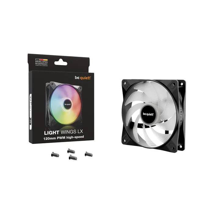 be quiet! Light Wings LX PWM high-Speed Lüfter 140mm Schwarz