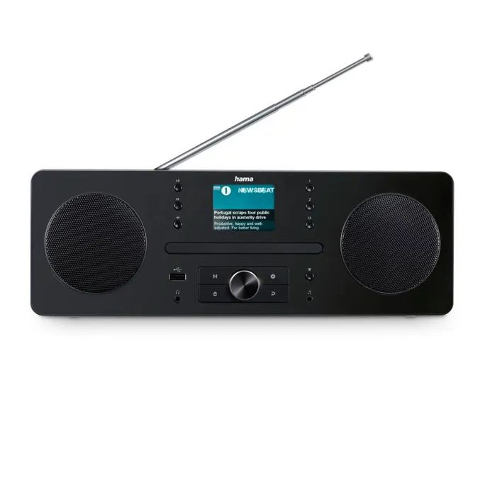 Hama 00054254 Digitalradio "DR1560CBT", DAB+/FM/CD/Bluetooth® RX, Schwarz