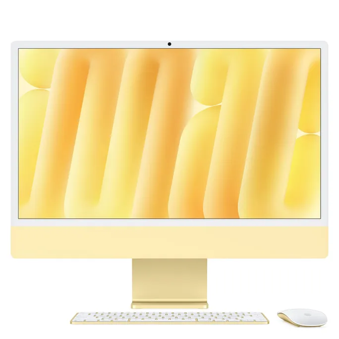 Apple iMac 24" Retina 4,5K 2024 M4/16/256GB 8C GPU Gelb Enet NUM BTO