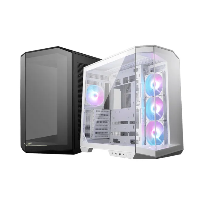MSI MAG Pano 100R PZ Midi Tower Gaming Gehäuse, Seitenfenster, Weiß