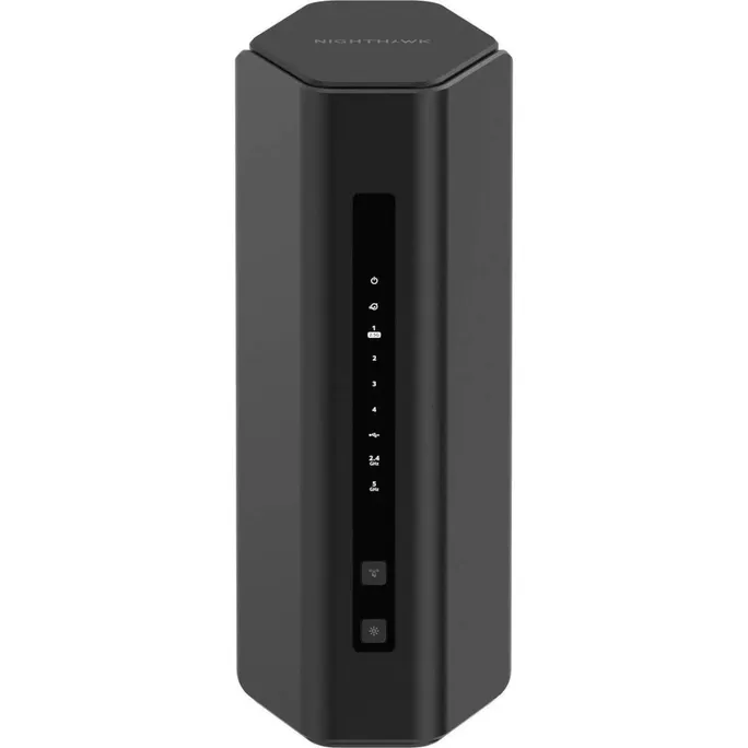 NETGEAR Nighthawk Dual-Band WiFi 7 Router (RS200) – Sicherheitsfunktionen, BE6500 WLAN-Geschwindigkeit (bis zu 6,5 Gbit/s) – deckt bis zu 185 m2, 80 Geräte ab – 2,5 GB Internetanschluss