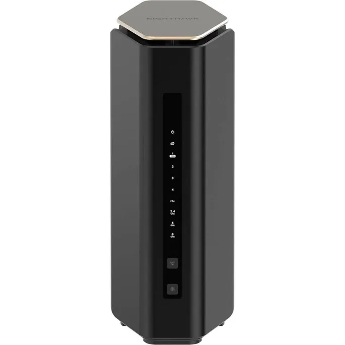 NETGEAR Nighthawk Tri-Band WiFi 7 Router (RS600) – Sicherheitsfunktionen, BE18000 WLAN-Geschwindigkeit (bis zu 18 Gbit/s) – 10-Gig-Internet-Port – deckt bis zu 250 m2 und 150 Geräte ab