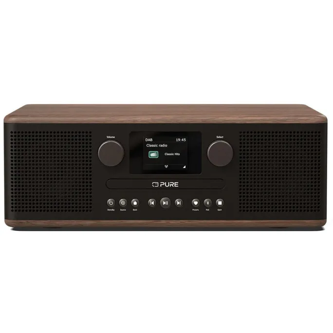 Pure Classic C-D6 Digitalradio Coffee Schwarz/Walnuss EU/UK