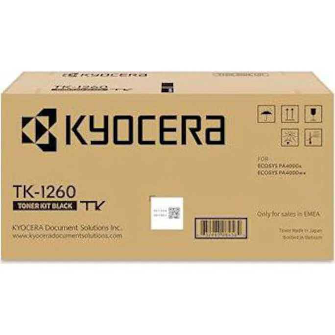 Kyocera Original TK-1260 / 1T0C150NL0 Toner Schwarz für ca. 10.000 Seiten