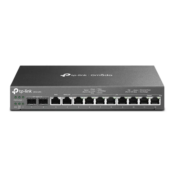 TP-Link Omada ER7212PC V1 Router 8-Port Gigabit Switch PoE+ VPN