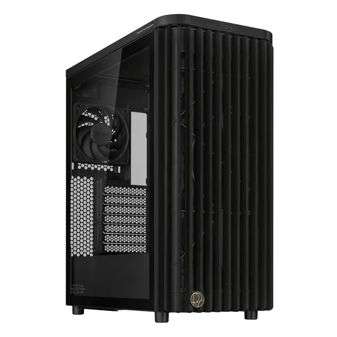 ASUS ProArt PA401 WOOD TG PWM ATX Gaming Gehäuse mit Seitenfenster schwarz