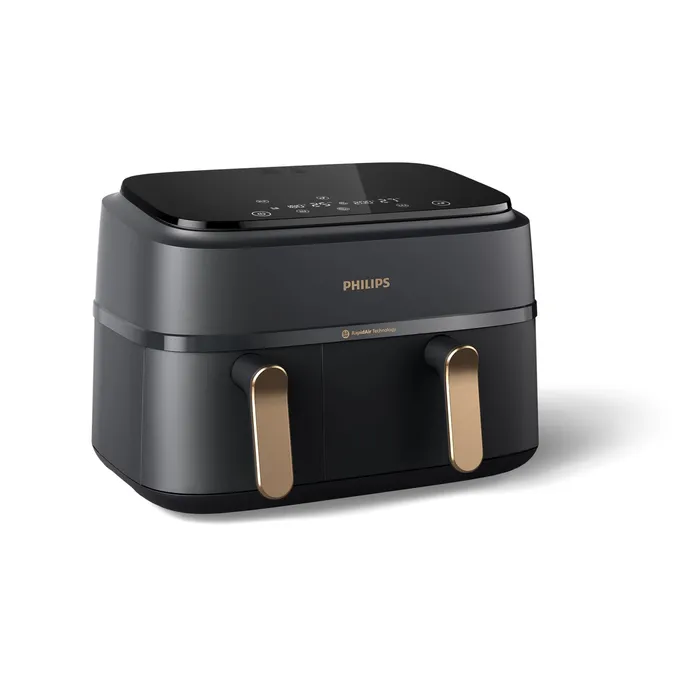 Philips NA352/04 3000 Series Airfryer Dual Basket, schwarz