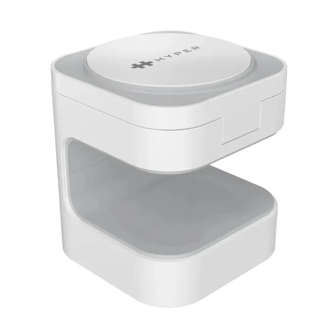 Hyper HyperJuice Next Qi2 3-in-1 Magnetische Ladestation Weiß