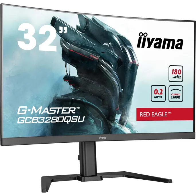 iiyama G-Master Red Eagle GCB3280QSU-B2 31.5 Zoll WQHD VA Panel 16:9 180 Hz Curved Gaming Monitor