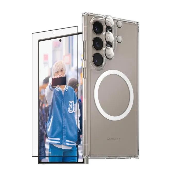 CARE by PanzerGlass® Flagship 3-in-1 Bundle Samsung Galaxy S25 Ultra