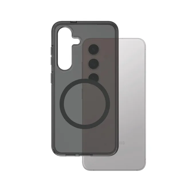CARE by PanzerGlass® Flagship Case Smokey w. Black QI Compatible Galaxy S25