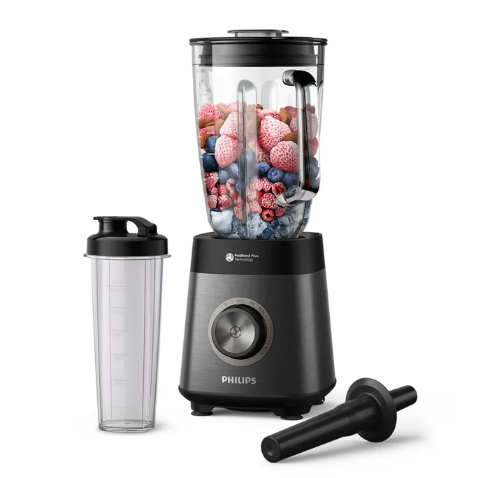 Philips HR3041/00 Standmixer 1.200W 2l-Glas variable Geschwindigkeit schwarz